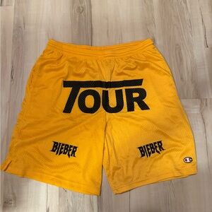 Champion Tour Graphic Yellow Men's Athletic Shorts